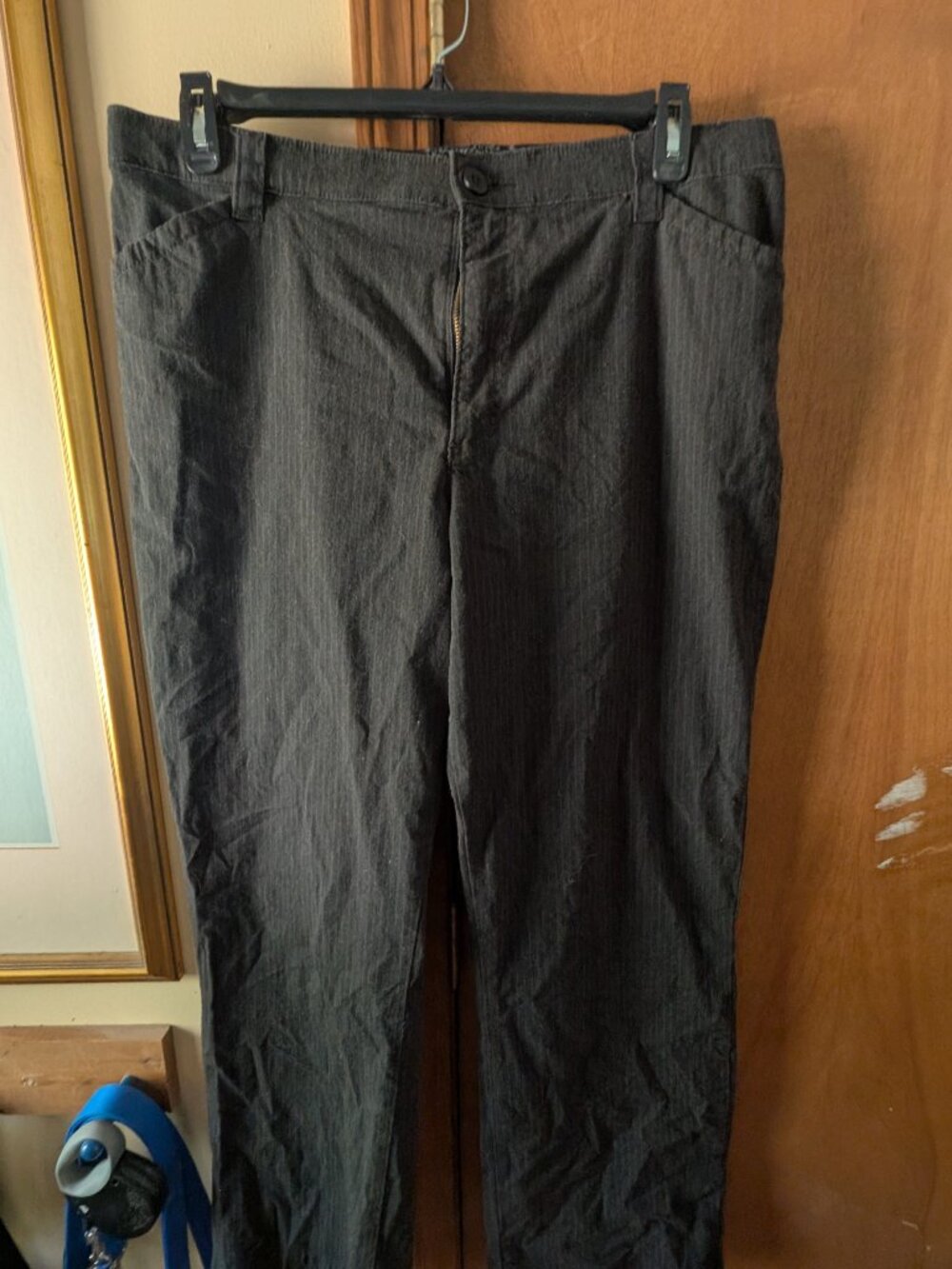 Lee brand brownish grey pinstripe pants
